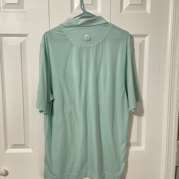 Footjoy FJ Mens Light Green Front Pocket Polo Shirt size Medium - Picture 7 of 9